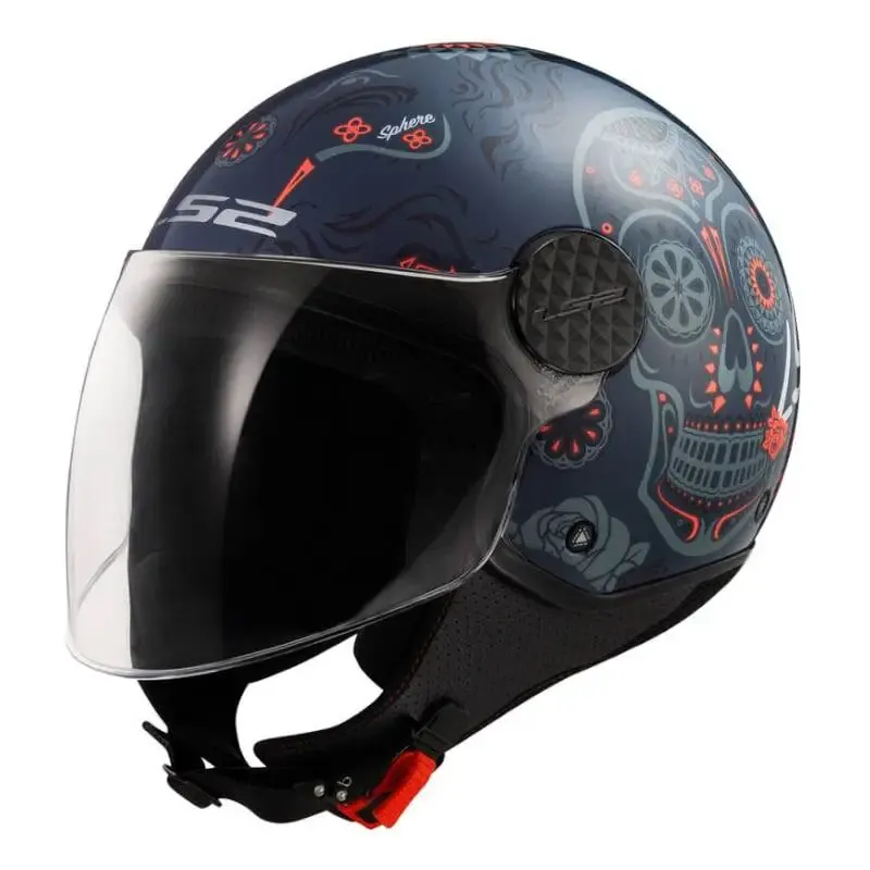Casco LS2 OF558 Sphere Lux II Maxca Cobalt Orange