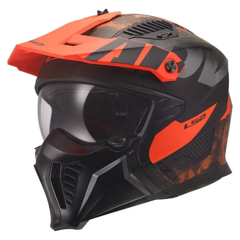Casco LS2 OF606 Drifter Gas Matt Grey Orange