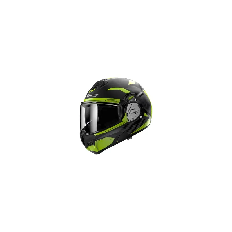 Casco Modular LS2 FF906 Advant Revo Negro Mate, Amarillo