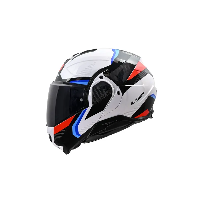 Casco Modular LS2 FF910 Advant II Triple Blanco, Azul, Rojo