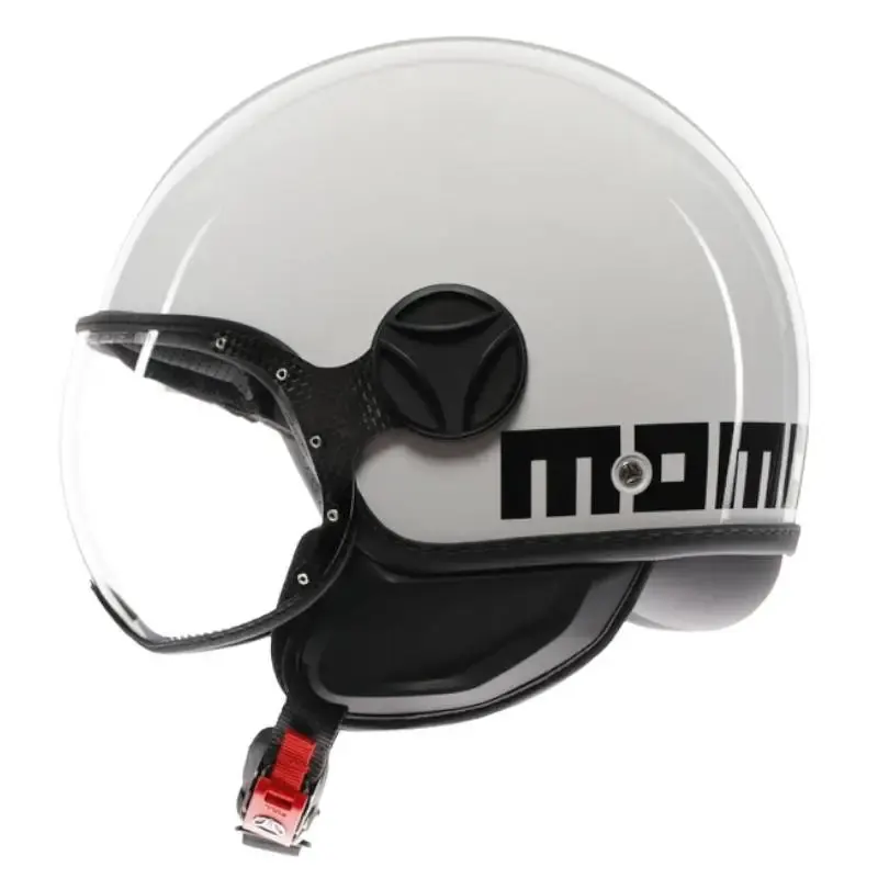 Casco MOMO FGTR CLASSIC WHITE/BLACK