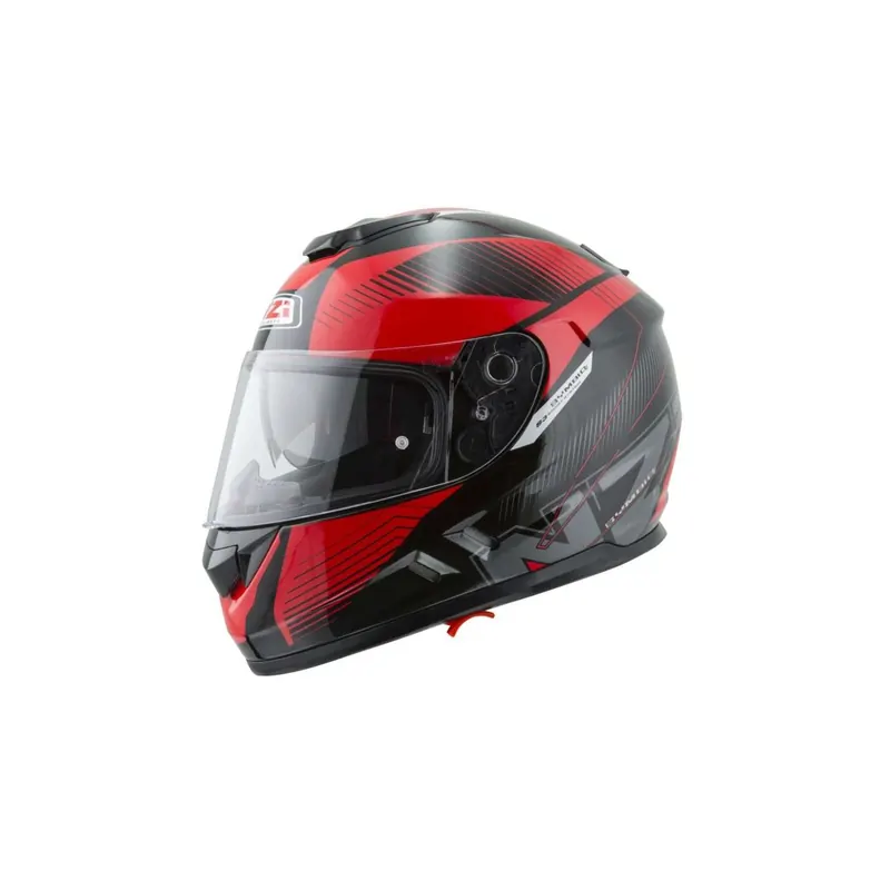 Casco NZI Symbio Duo 2 Indy Negro Rojo