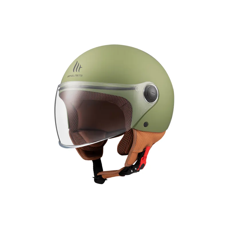 Casco OF501 Street Solid S A6 Verde Mate MT Helmets