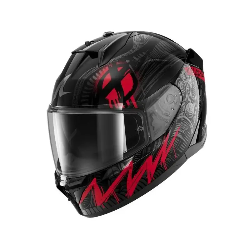 Casco Shark D-Skwal 3 Shiever Black Anthracite Red