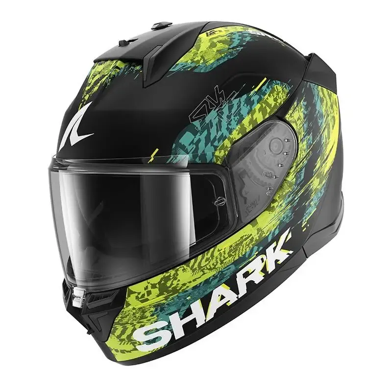 Casco Shark D-Skwal 3 Speed-Vib Black Green Blue