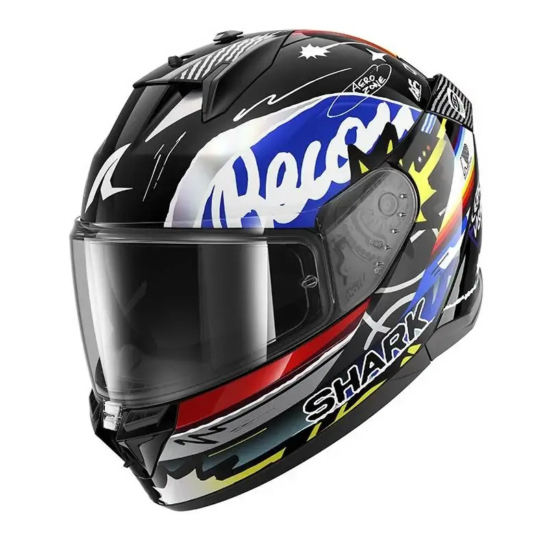 Casco Shark D-Skwal 3 Streetrush Black Blue Chrom