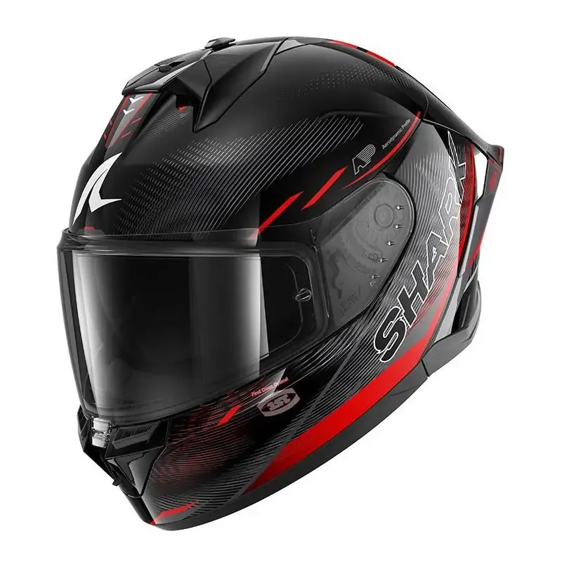 Casco Shark Skwal Cup Speed-Vib Black Red Silver