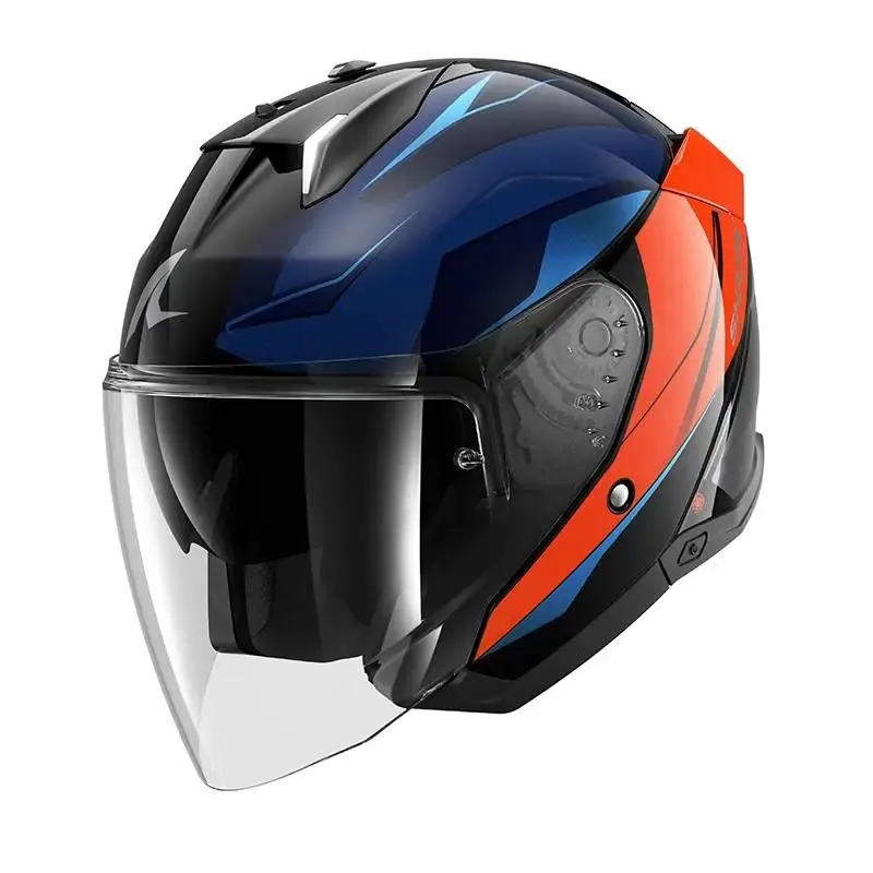 Casco Shark Skwal i3 Jet Mekarium Black Orange