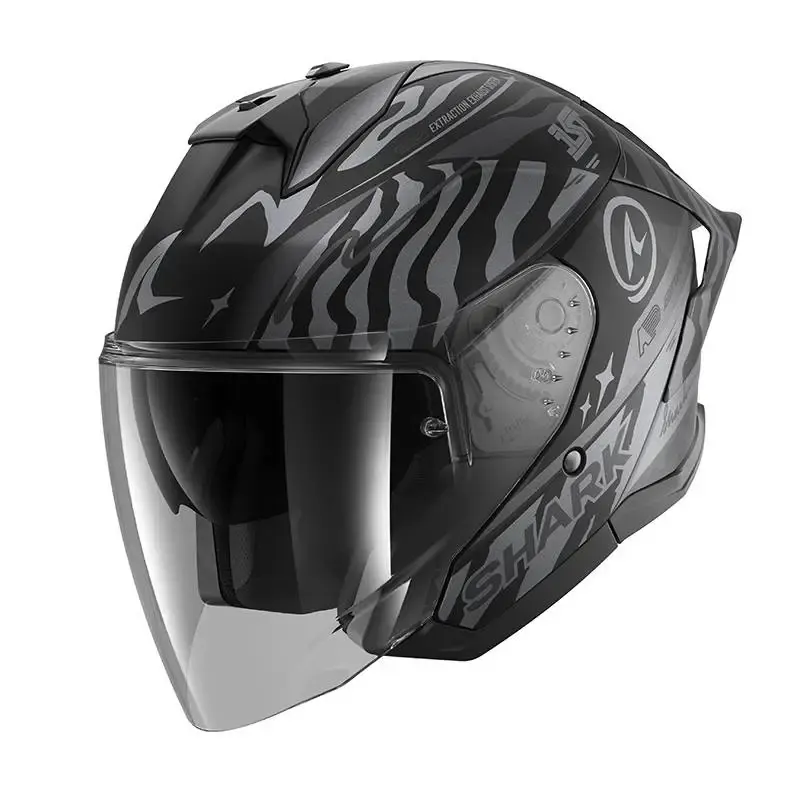 Casco Shark Skwal Jet Cup Speed-Fancy Black Anthracite Silver