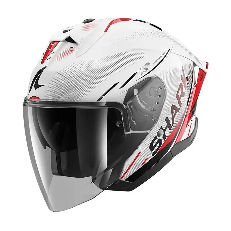 Casco Shark Skwal Jet Cup Speed-Tech White Red Black