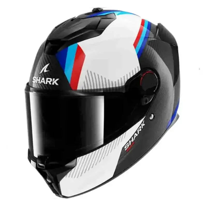 Casco Shark Spartan GT Pro Carbon Dokhta White Blue