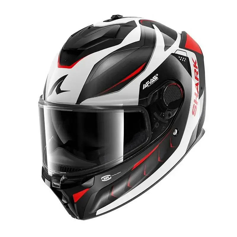 Casco Shark Spartan GT Pro Carbon Mekarium Silver Red