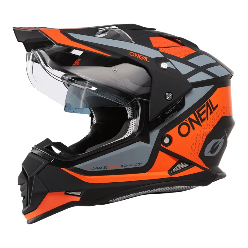 Casco Sierra R naranja/negro/gris - O'neal