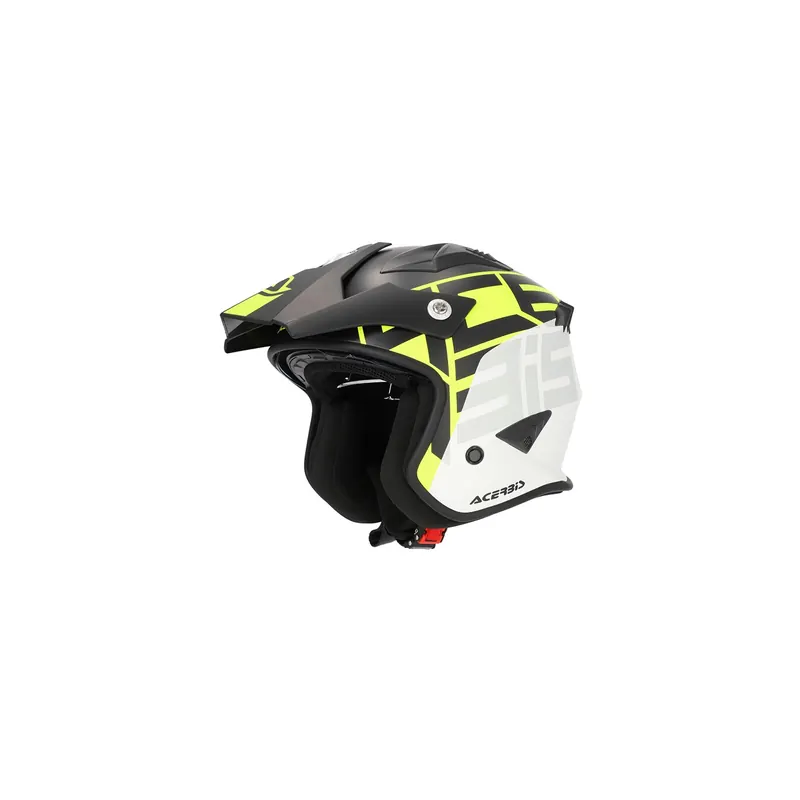 Casco Trial Acerbis Aria Graphic Negro, Amarillo
