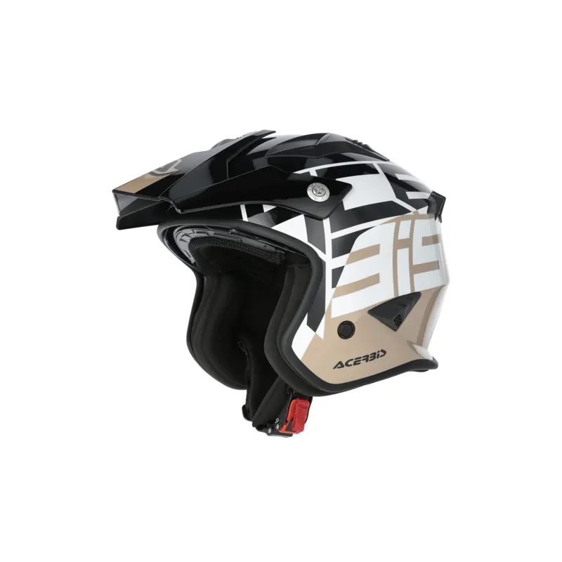 Casco Trial Acerbis Aria Graphic Negro, Marrón