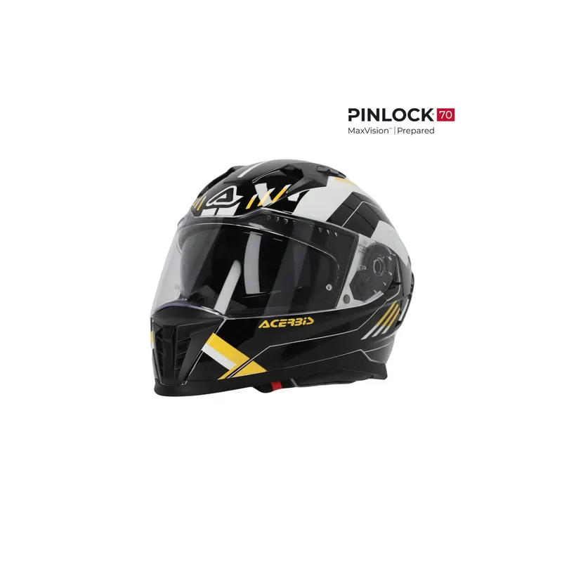 CASCO X-WAY GRAPHIC NEGRO AMARILLO L