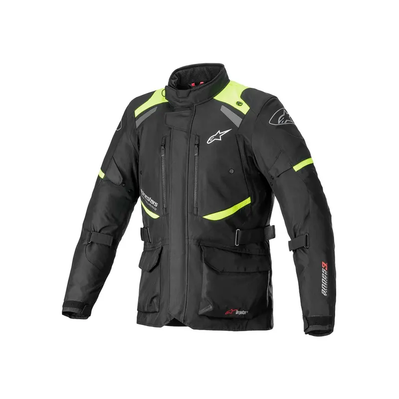 Cazadora Alpinestars textil 3/4 Andes V3 Drystar negro, amarillo