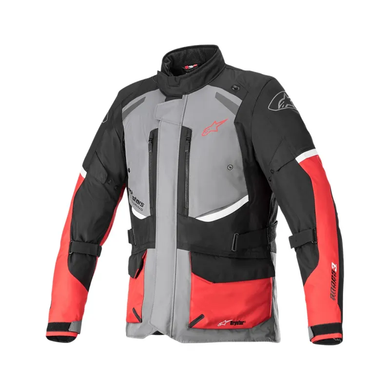 Cazadora Alpinestars textil 3/4 Andes V3 negro, gris, rojo