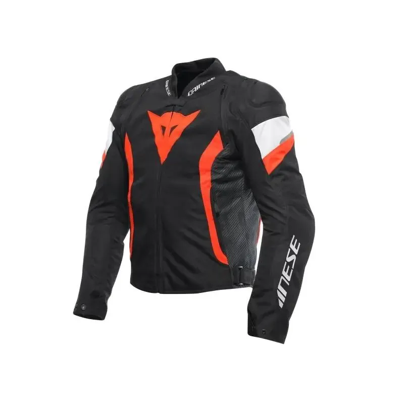 Chaqueta Dainese AVRO 5 TEX BLACK/FLUO RED/WHITE