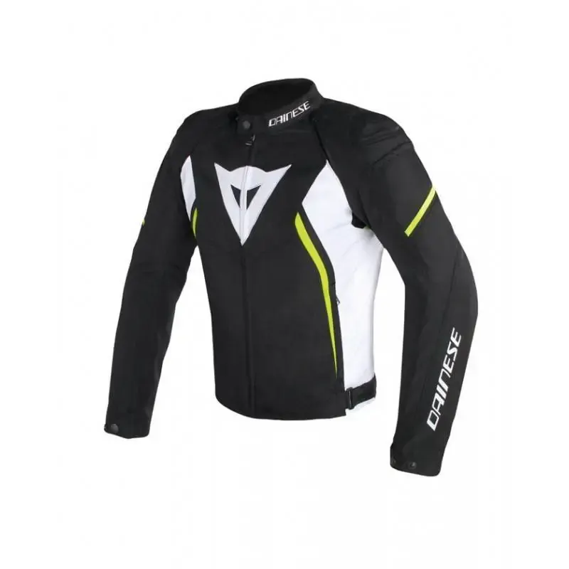 Chaqueta Dainese AVRO D2 TEX BLACK/YELLOW-FLUO