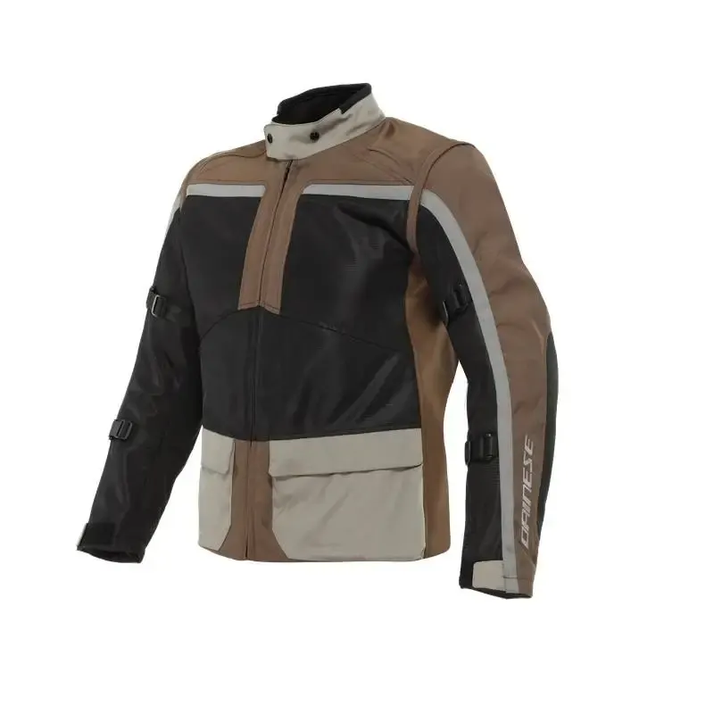 Chaqueta Dainese OUTLAW TEX BLACK/CARAFE/WALNUT/CHARCOAL-GREY