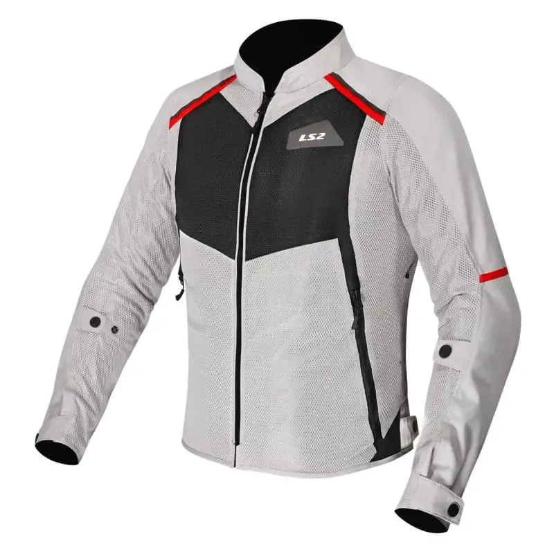 Chaqueta LS2 Breeze Lady Grey Black Red