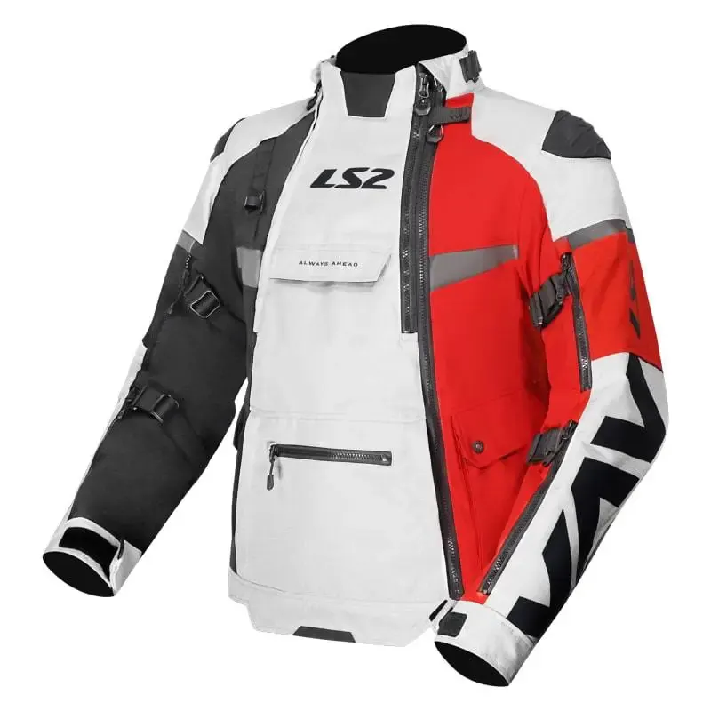 Chaqueta LS2 X-Master Black Grey Red