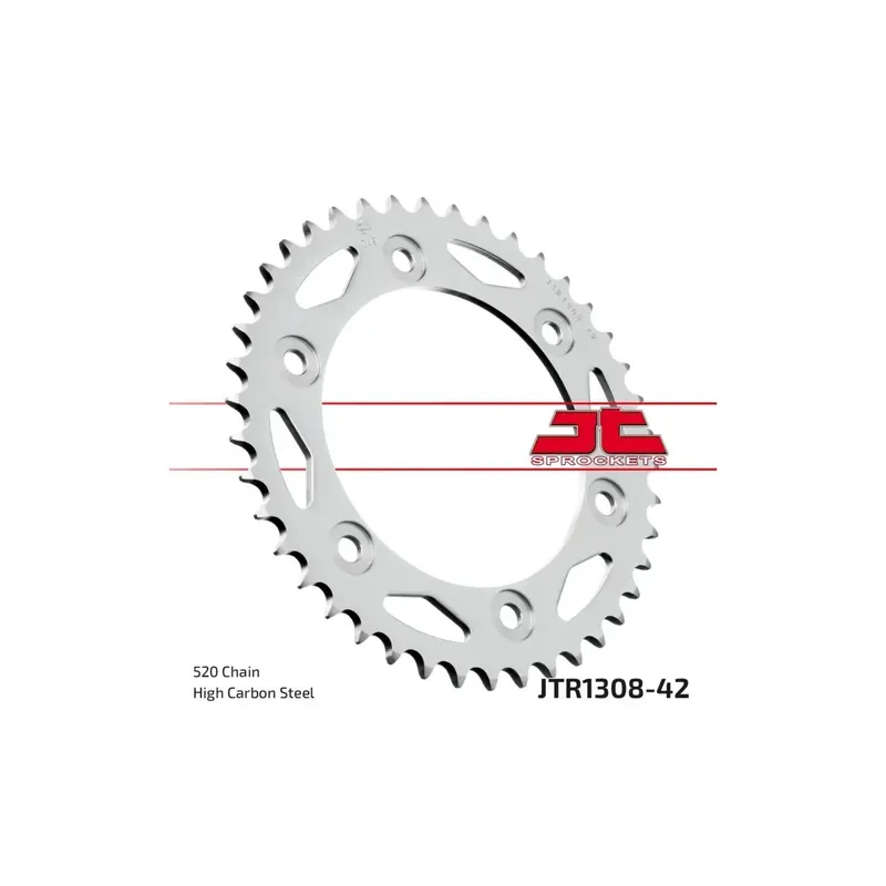 Corona de aluminio JT Sprockets moto 44 dientes JTR1308.44AL