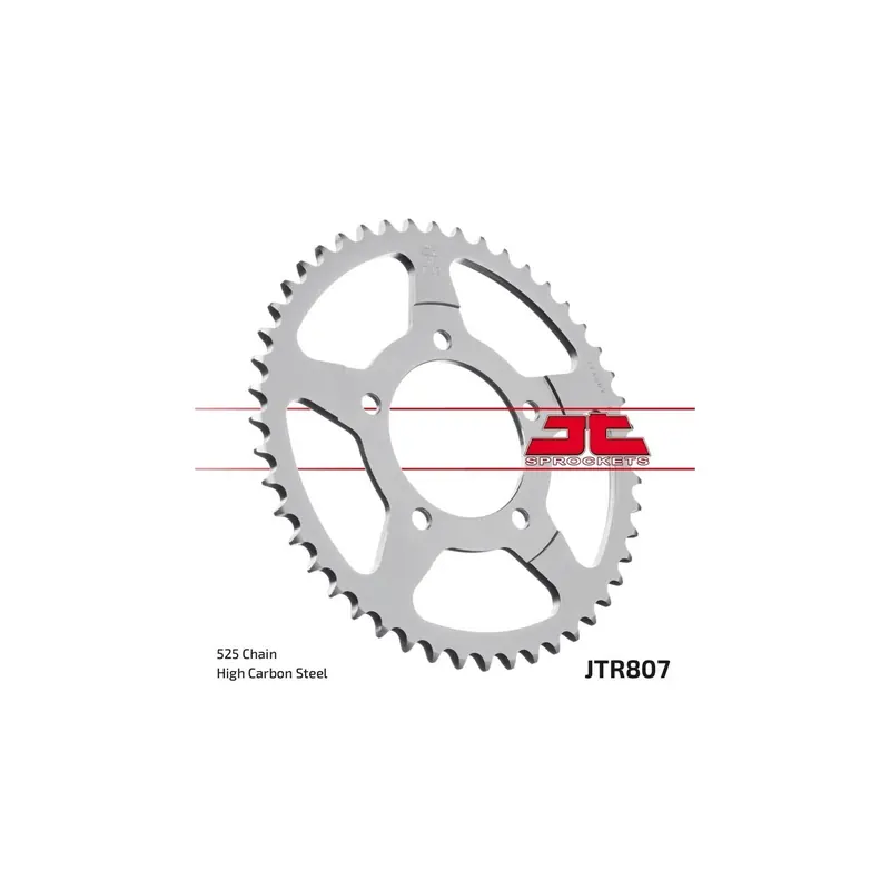 Corona moto de acero Jt Sprockets JTR807.48