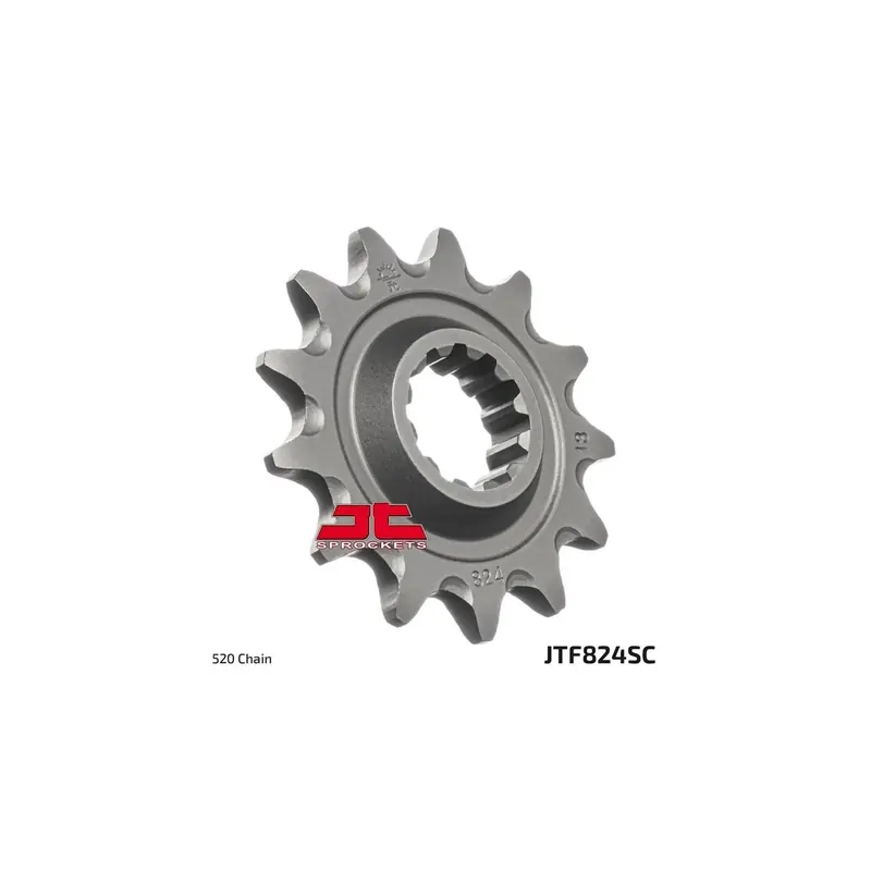 Corona moto JT Sprockets autolimpiable con 13 dientes JTF824.13SC
