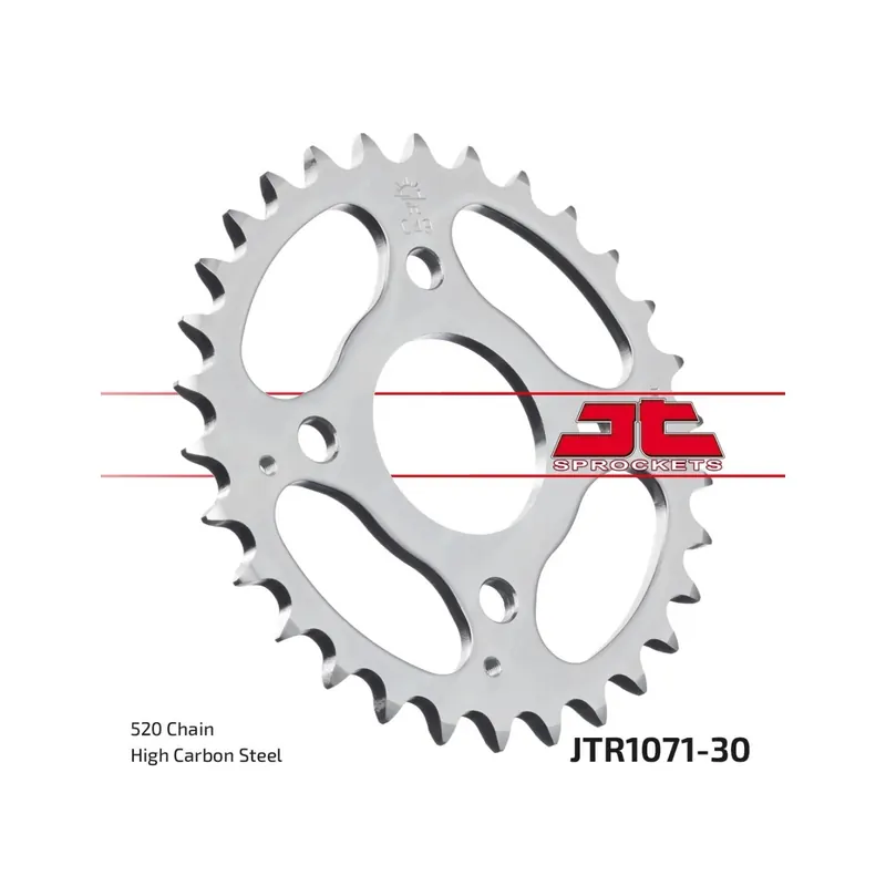 Corona moto JT Sprockets de acero de 30 dientes JTR1071.30