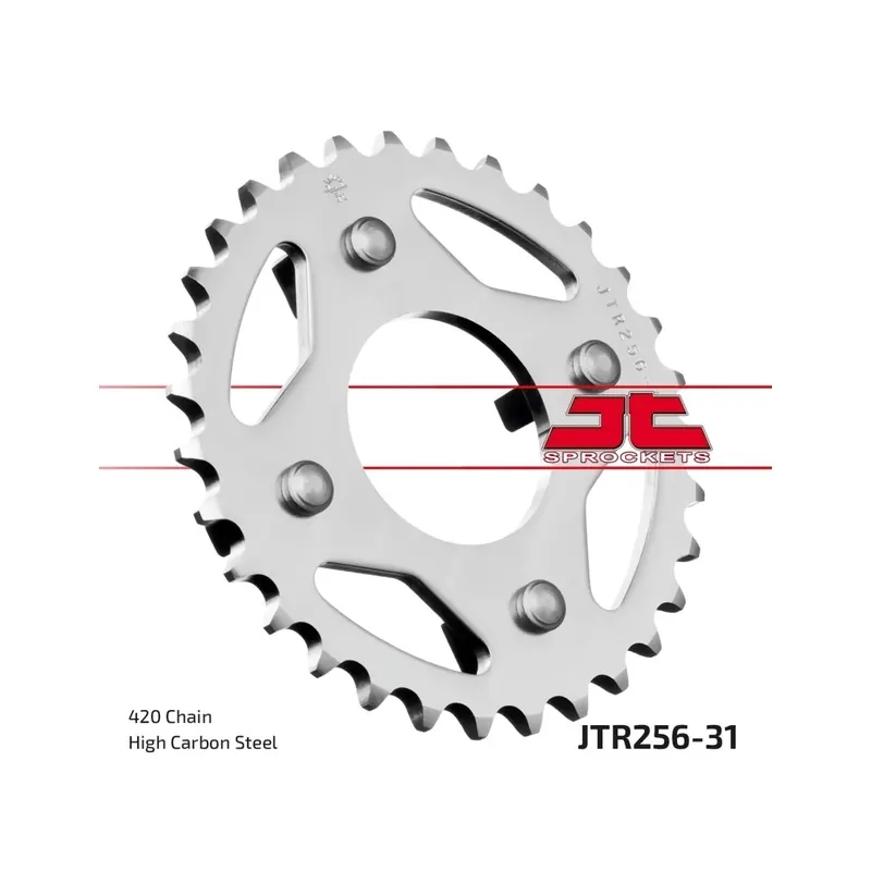 Corona moto JT Sprockets de acero de 31 dientes JTR256.31