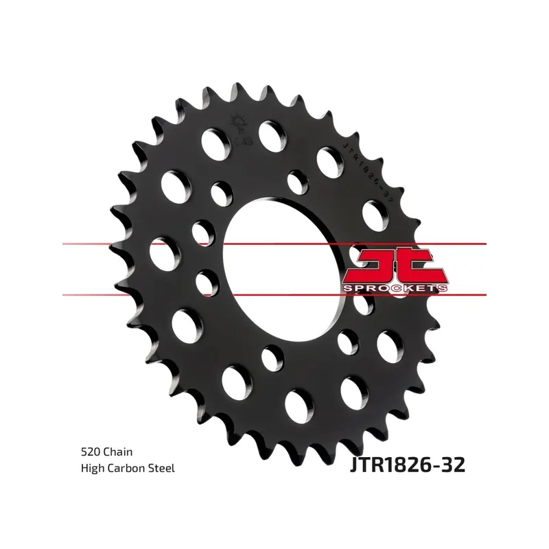Corona moto JT Sprockets de acero de 32 dientes JTR1826.32