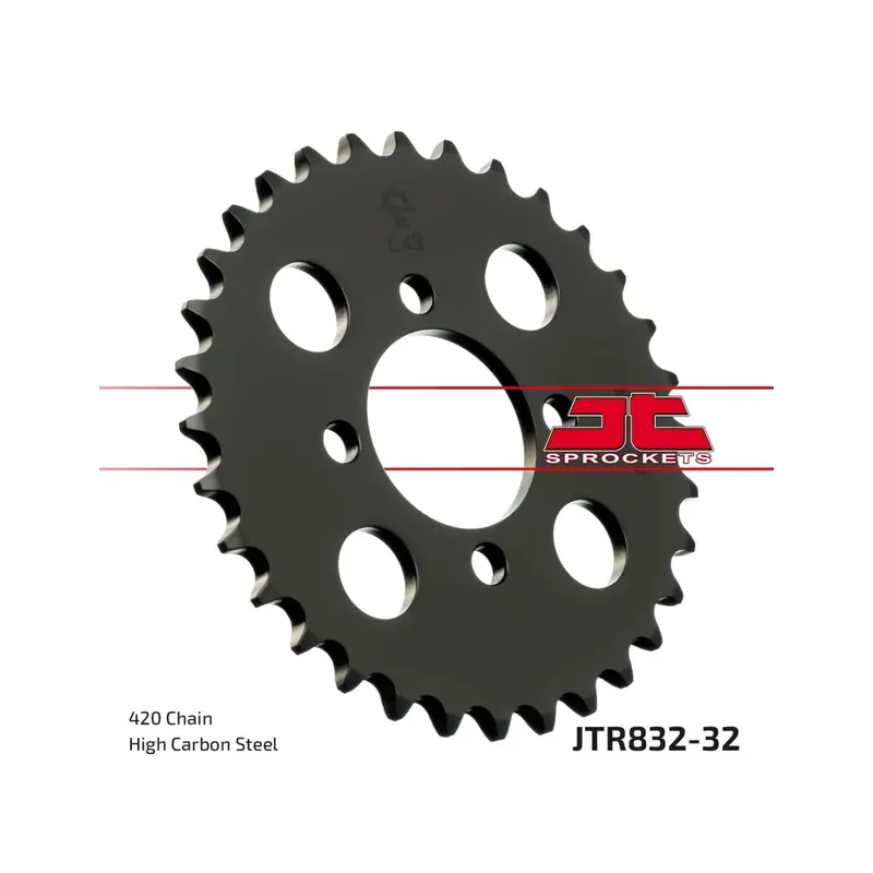 Corona moto JT Sprockets de acero de 32 dientes JTR832.32