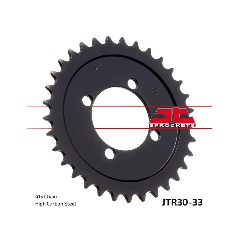Corona moto JT Sprockets de acero de 33 dientes JTR30.33