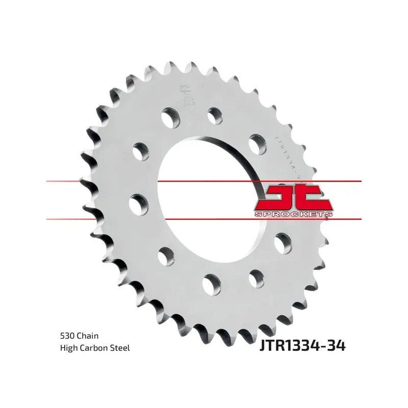 Corona moto JT Sprockets de acero de 34 dientes JTR1334.34