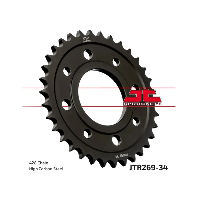 Corona moto JT Sprockets de acero de 34 dientes JTR269.34