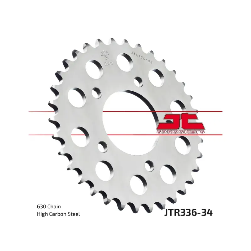 Corona moto JT Sprockets de acero de 34 dientes JTR336.34