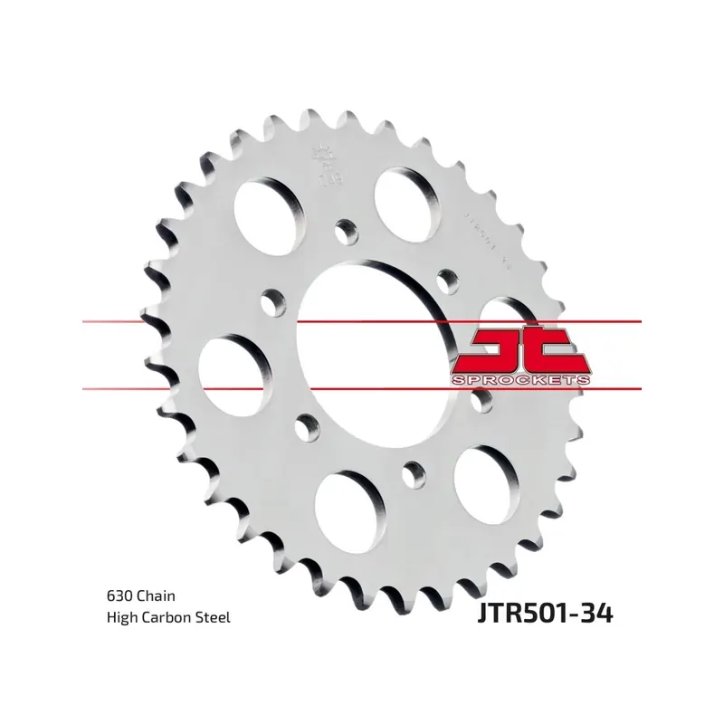 Corona moto JT Sprockets de acero de 34 dientes JTR501.34