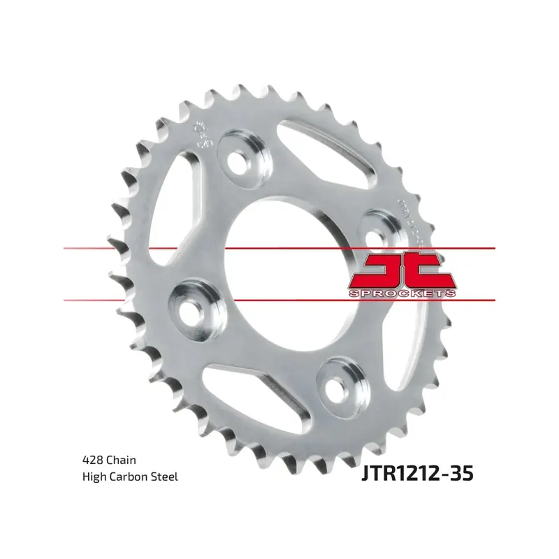 Corona moto JT Sprockets de acero de 35 dientes JTR1212.35