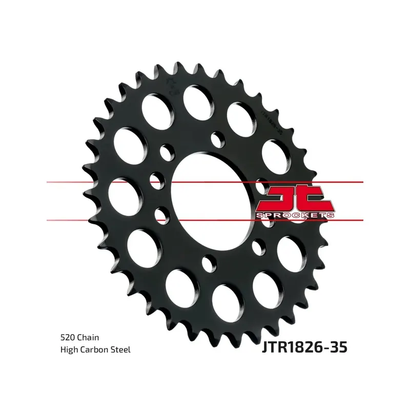 Corona moto JT Sprockets de acero de 35 dientes JTR1826.35