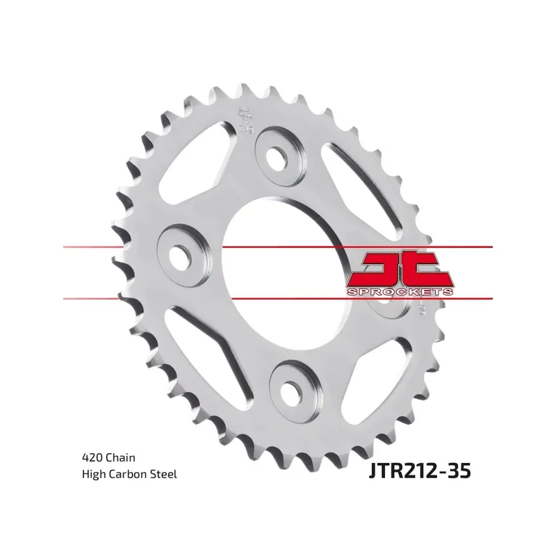 Corona moto JT Sprockets de acero de 35 dientes JTR212.35