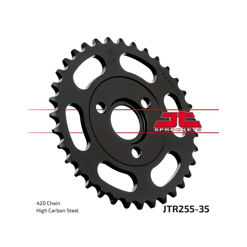 Corona moto JT Sprockets de acero de 35 dientes JTR255.35