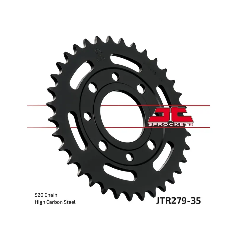 Corona moto JT Sprockets de acero de 35 dientes JTR279.35