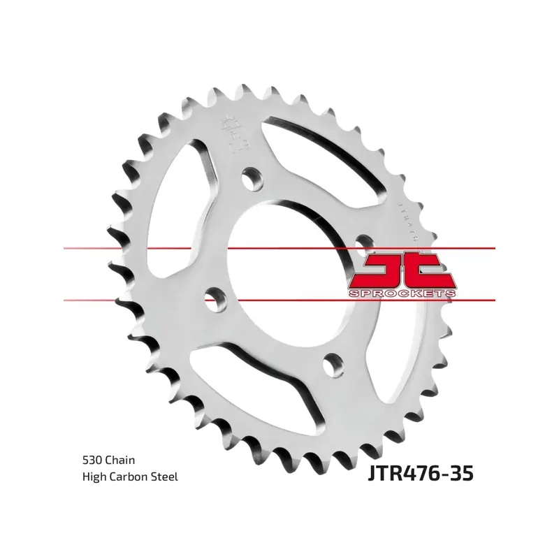 Corona moto JT Sprockets de acero de 35 dientes JTR476.35