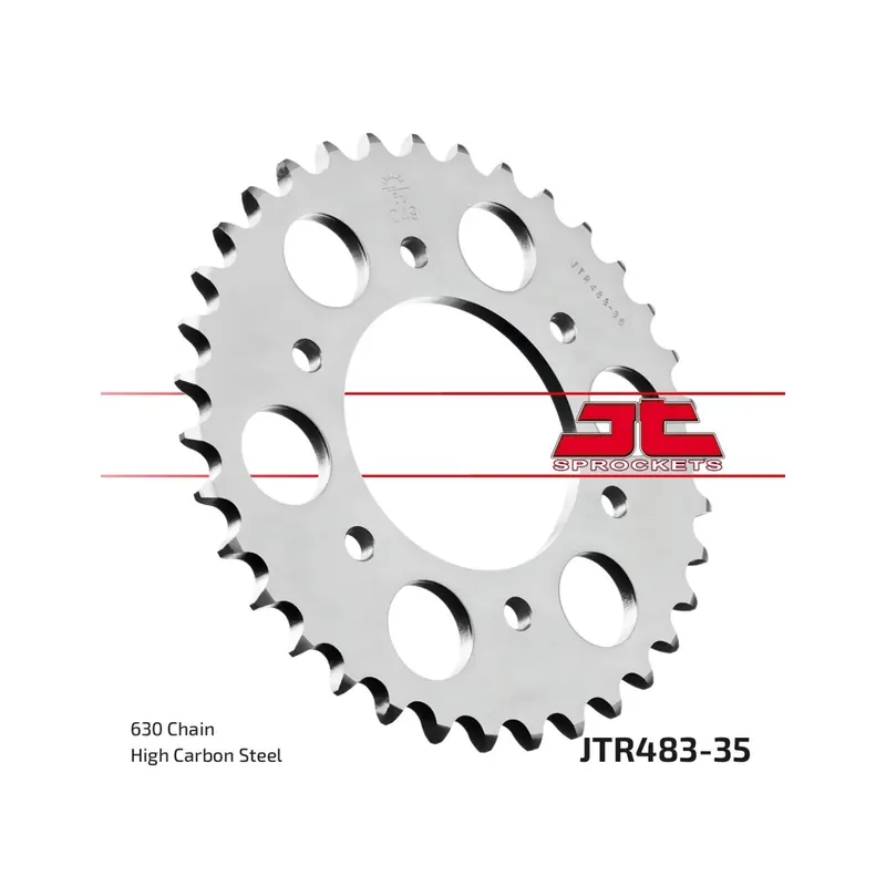 Corona moto JT Sprockets de acero de 35 dientes JTR483.35