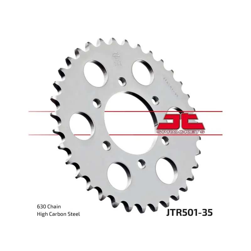 Corona moto JT Sprockets de acero de 35 dientes JTR501.35