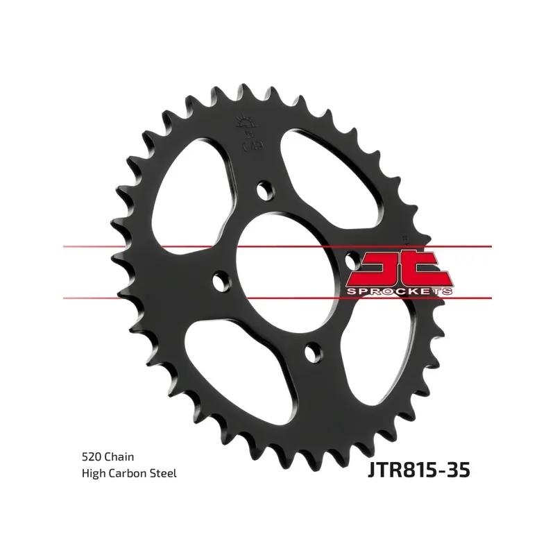 Corona moto JT Sprockets de acero de 35 dientes JTR815.35