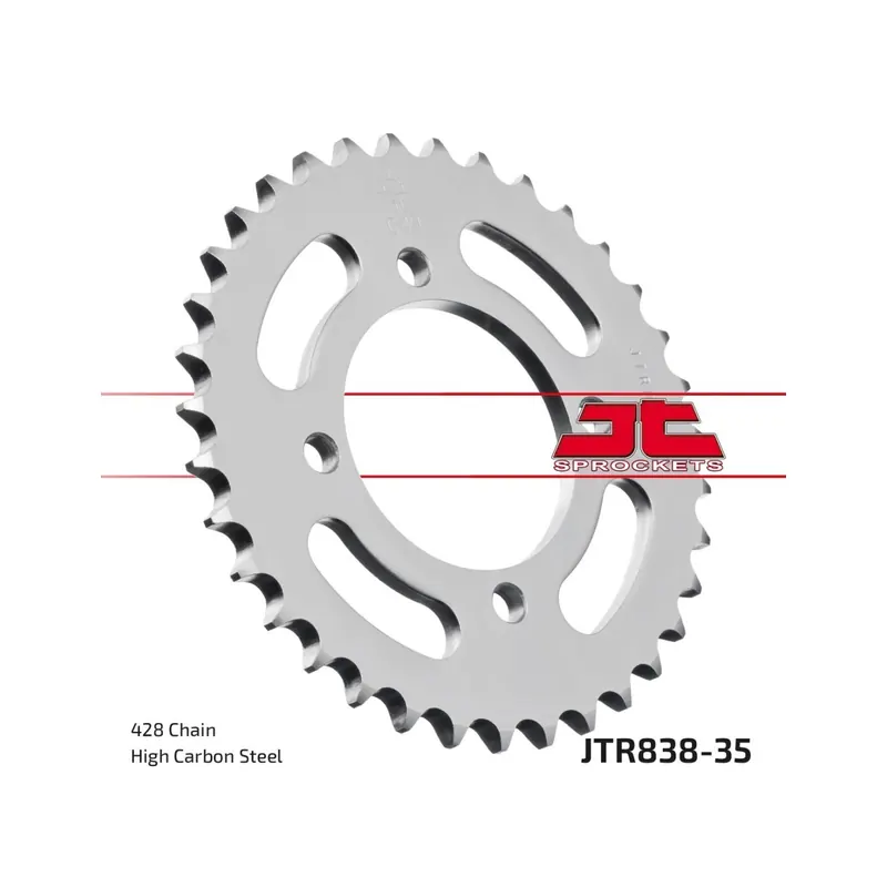 Corona moto JT Sprockets de acero de 35 dientes JTR838.35