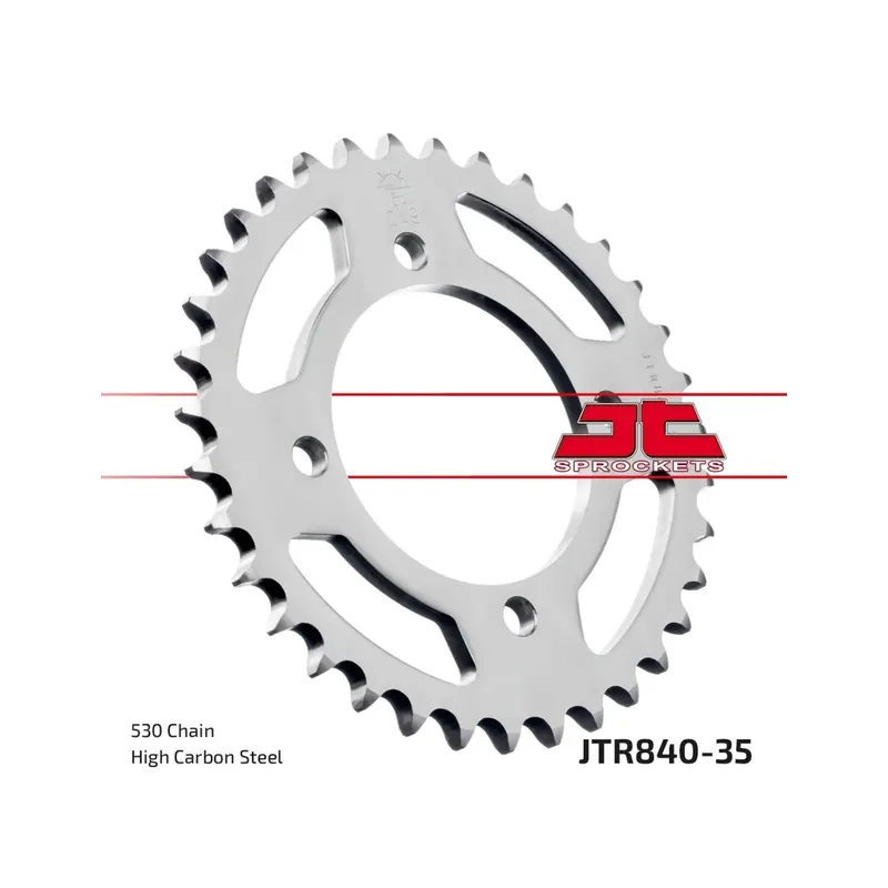 Corona moto JT Sprockets de acero de 35 dientes JTR840.35